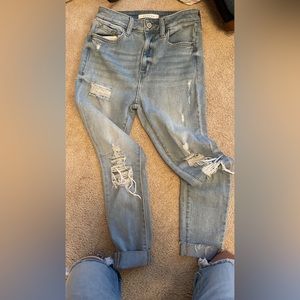 Distressed jeans